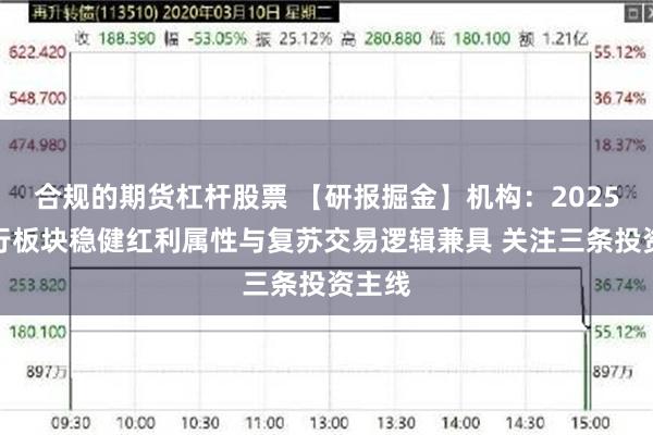 合规的期货杠杆股票 【研报掘金】机构：2025年银行板块稳健红利属性与复苏交易逻辑兼具 关注三条投资主线