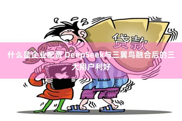 什么是企业配资 DeepSeek与三翼鸟融合后的三大用户利好