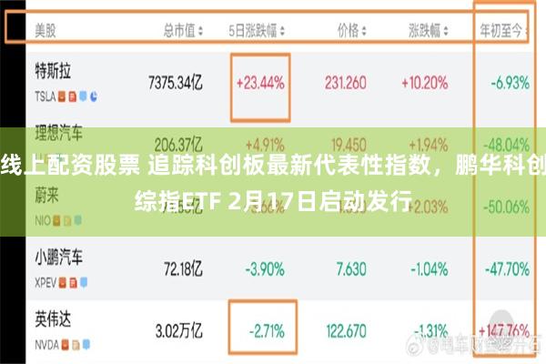 线上配资股票 追踪科创板最新代表性指数，鹏华科创综指ETF 2月17日启动发行