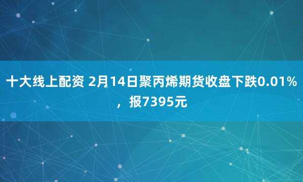 十大线上配资 2月14日聚丙烯期货收盘下跌0.01%，报7395元