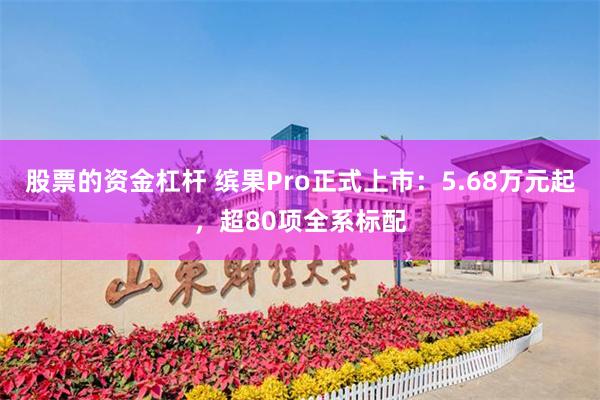 股票的资金杠杆 缤果Pro正式上市：5.68万元起，超80项全系标配